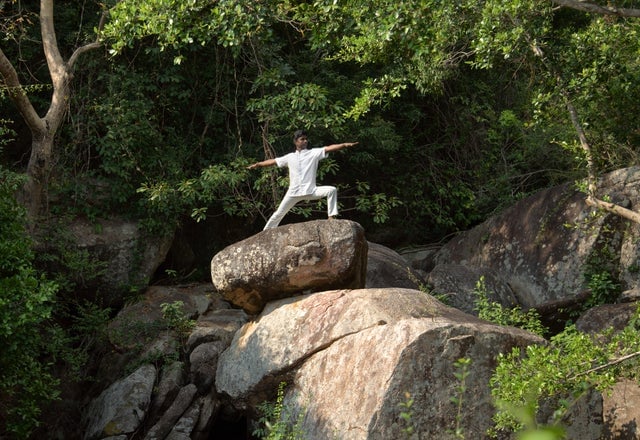 Yoga on the Rocks