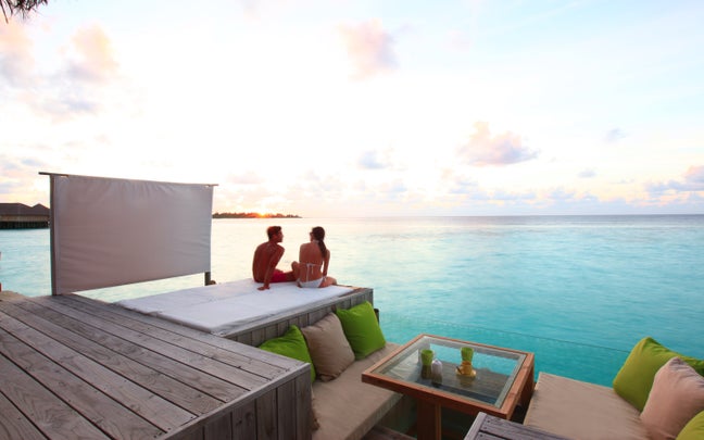 Sunset Laamu Water Villa