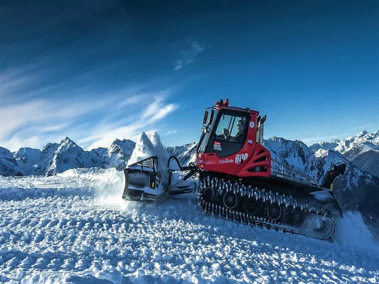 Piste Basher Driving