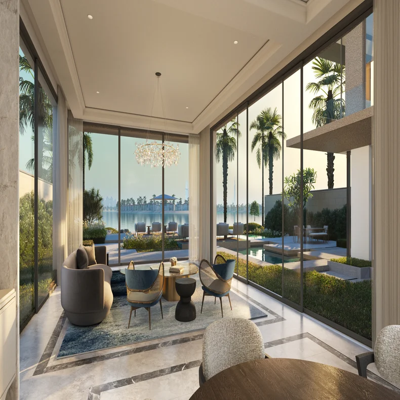 Residences that merge the interior and exterior, contrasting desert and sea