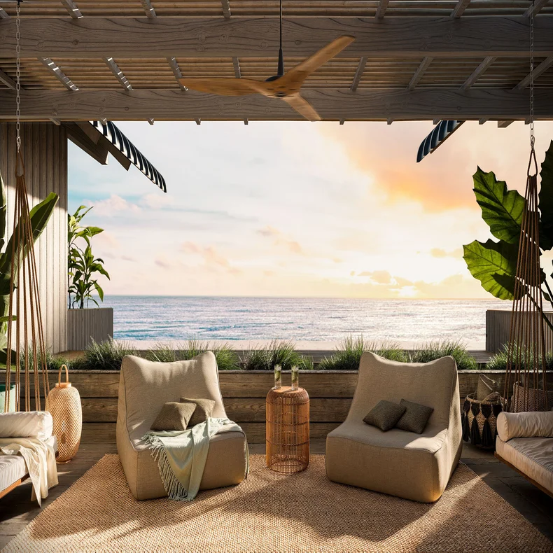 Serene courtyards and incredible water views await