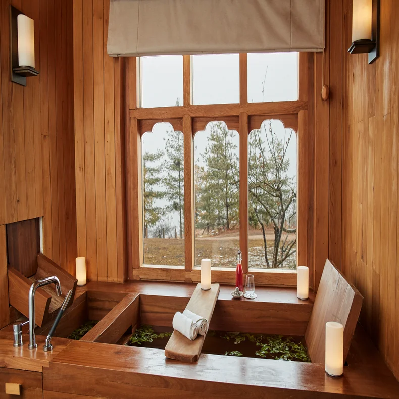 Return to the lodge for a traditional Bhutanese Hot Stone Bath.