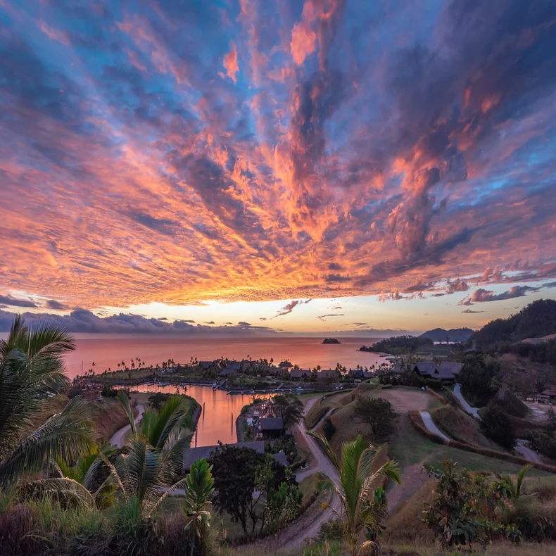 Idyllic paradise on the volcanic island of Malolo