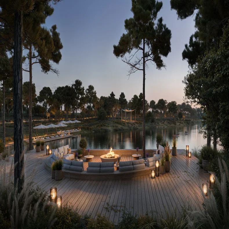 Community lakes and shared amenities