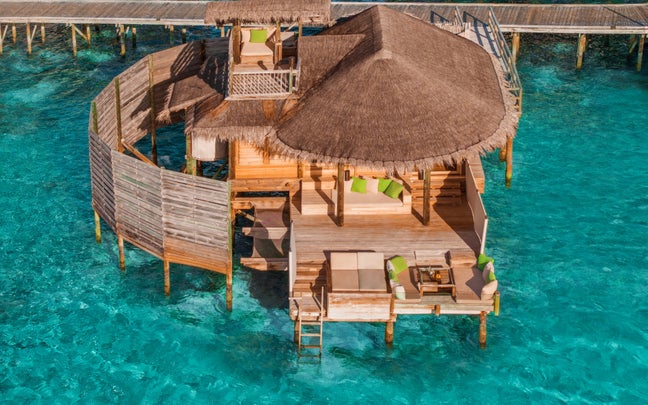 Sunset Laamu Water Villa